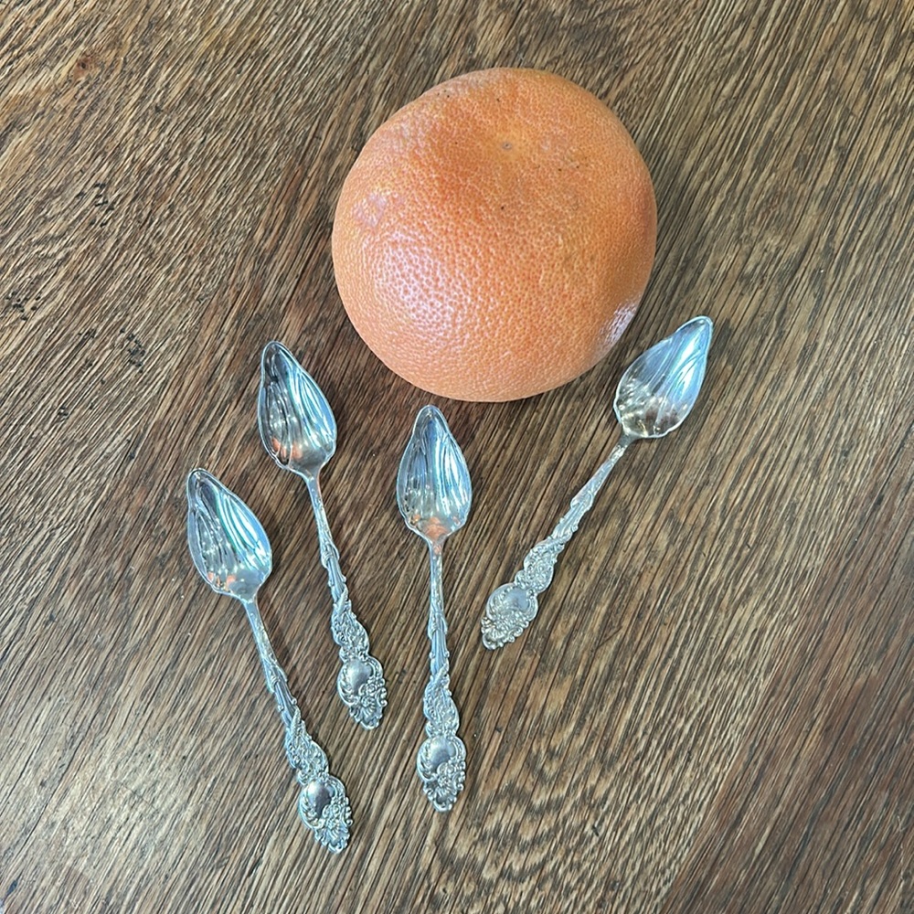 Vintage Silver Plate grapefruit Spoon Set